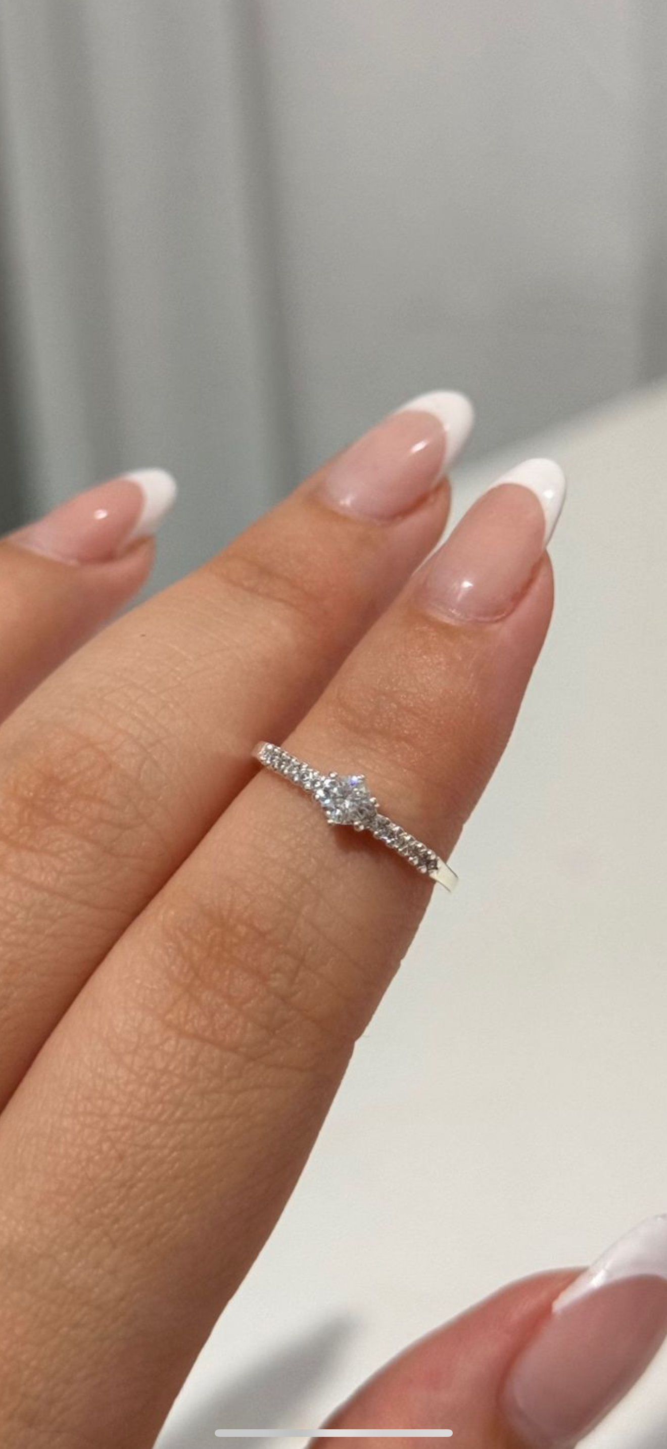 solitário cravejado P